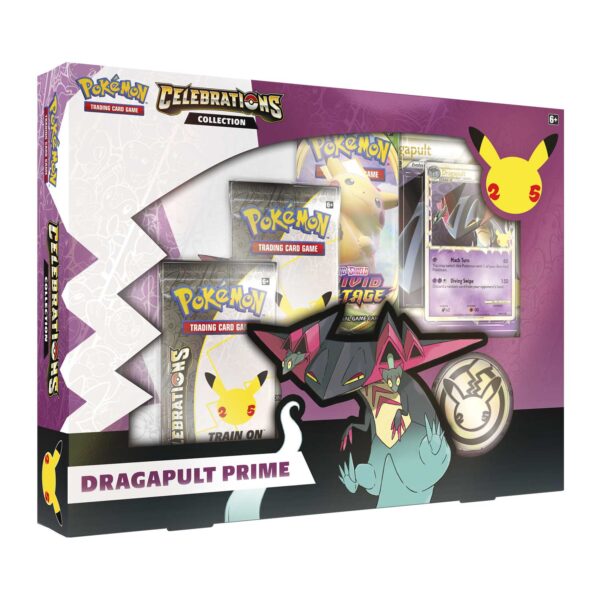 Trading Card Game Celebrations Collection Dragapult Prime Box – Official TCG Product