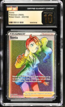 Trading Card Game Sonia Trainer 2020 Rebel Clash lucky rainbow holo 203/192 CGC 10 Pristine – Official TCG Product