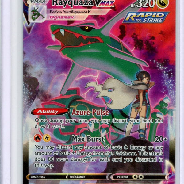 Trading Card Game Rayquaza Vmax Silver Tempest Trainer Gallery #TG20/TG30 – Official TCG Product