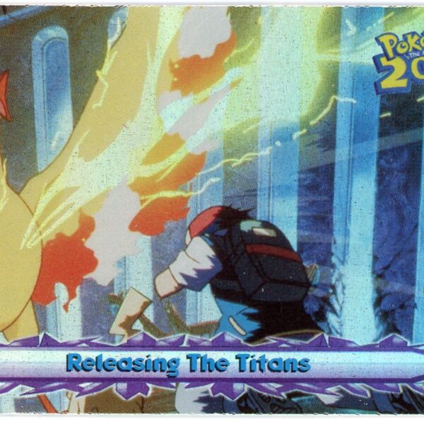 Trading Card Game Releasing The Titans Holo Blue Logo The Movie 2000 – Official TCG Product