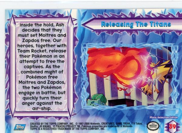 Trading Card Game Releasing The Titans Holo Blue Logo The Movie 2000 – Official TCG Product - Image 2