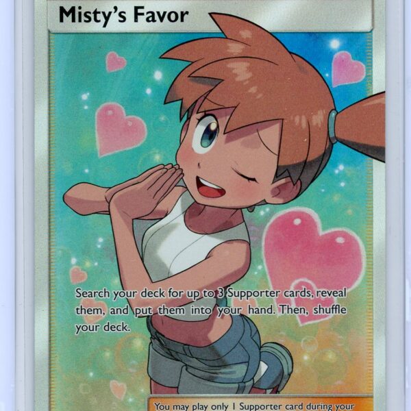 Trading Card Game Misty's Favor Sun and Moon Unified Minds Full-Art #235/236 (LP-) – Official TCG Product