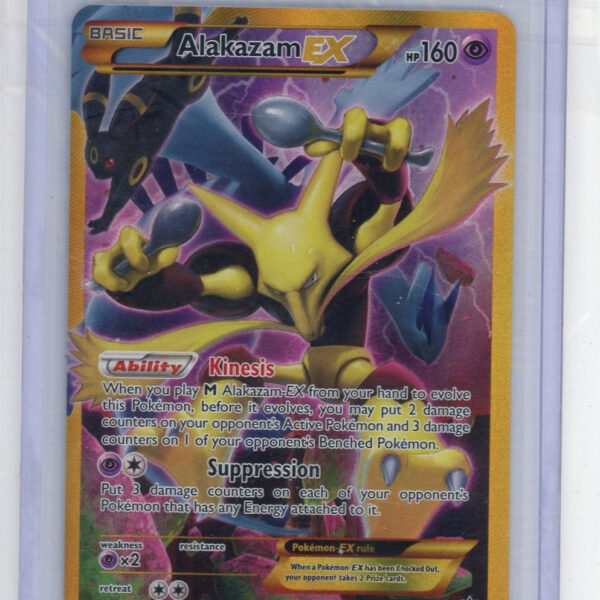 Trading Card Game Alakazam EX Fates Collide Gold Secret-Rare #125/124 – Official TCG Product