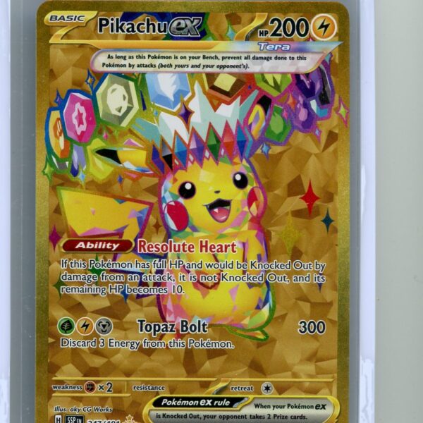 Trading Card Game Pikachu ex Surging Sparks Gold Hyper Rare #247/191 – Official TCG Product