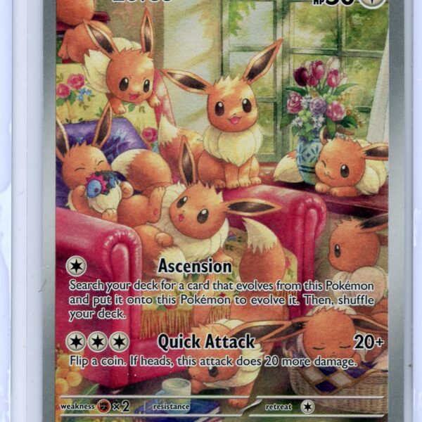 Trading Card Game Eevee Twilight Masquerade Illustration Rare #188/167 – Official TCG Product