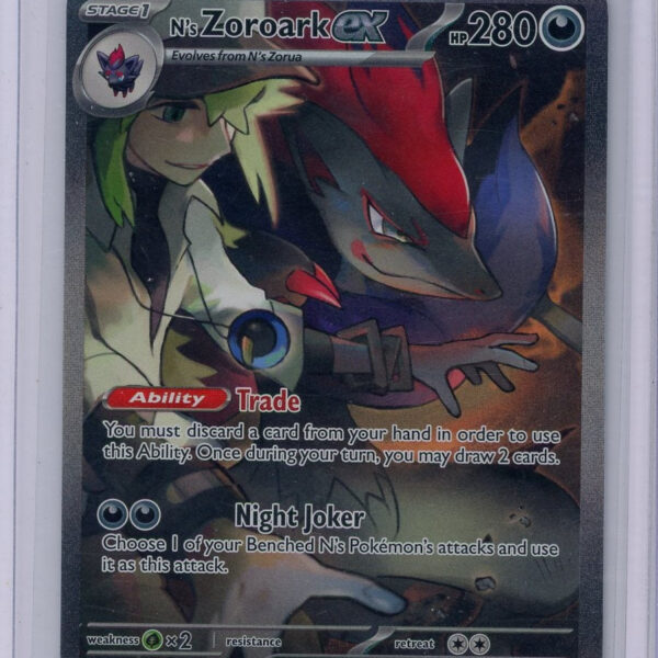 Trading Card Game N's Zoroark ex 2025 Journey Together Special Illustration rare holo 185/159 – Official TCG Product