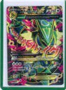 Trading Card Game Mega Rayquaza EX XY Roaring Skies Full-Art #105/108 – Official TCG Product