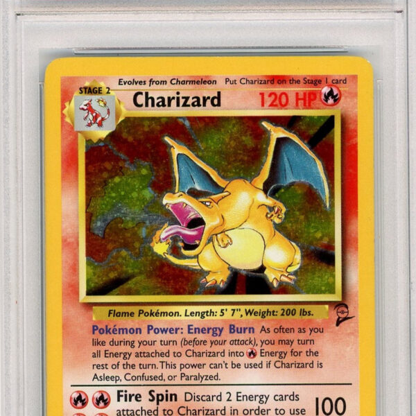 Trading Card Game Charizard 2000 Base Set 2 Holo #4/130 PSA 5 – Official TCG Product