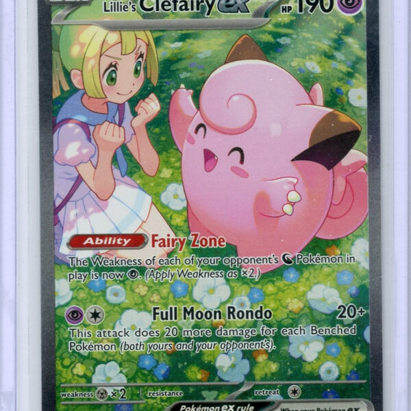 Trading Card Game Lillie's Clefairy ex Journey Together Special Illustration Rare #184/159 – Official TCG Product