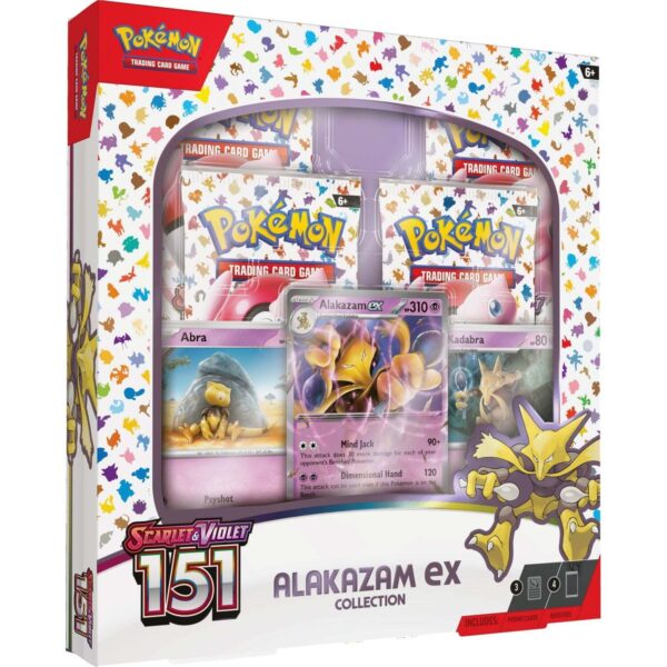 Trading Card Game TCG Scarlet and Violet 151 - Alakazam ex Collection Box – Official TCG Product