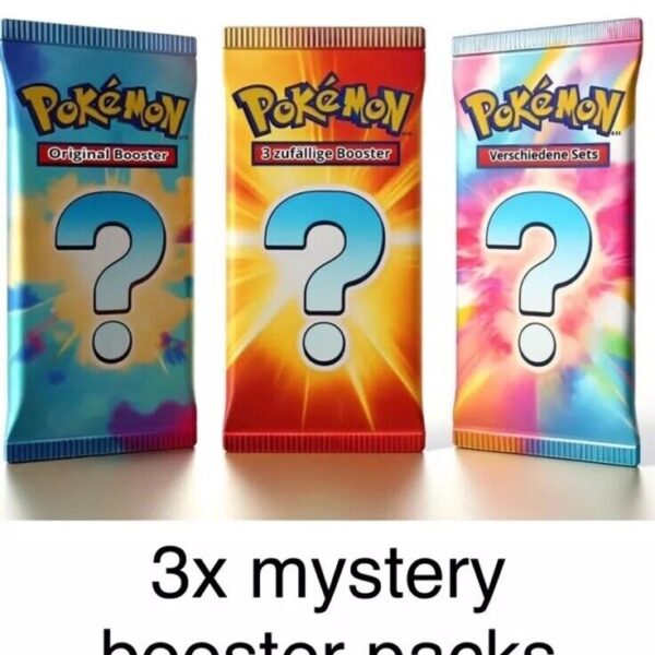 Trading Card Game 3x Mystery Booster Packs – Authentic Japanese Cards