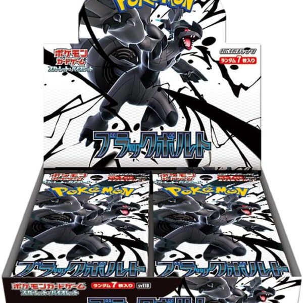 Trading Card Game Japanese TCG Scarlet and Violet - Japanese Black Bolt Booster Box – Rare and Exclusive Cards
