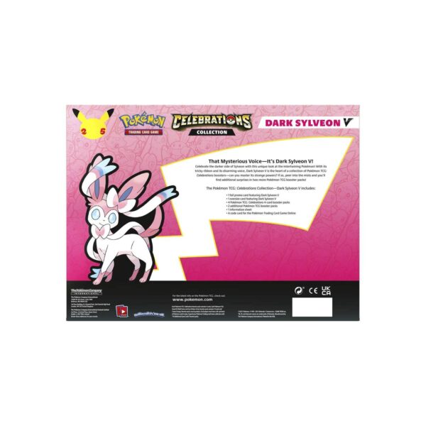 Trading Card Game TCG Celebrations Dark Sylveon V Collection Box – Official TCG Product - Image 2