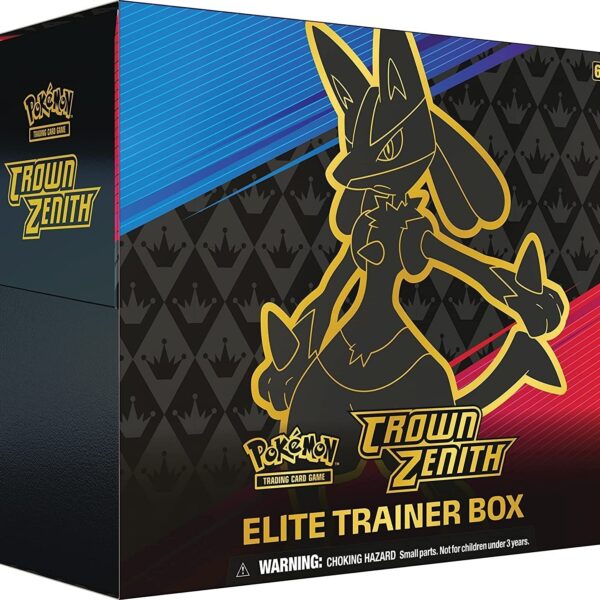 Trading Card Game TCG Crown Zenith - Elite Trainer Box – Complete Trainer Kit with Accessories