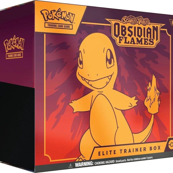 Trading Card Game TCG Scarlet and Violet 3 - Obsidian Flames Elite Trainer Box – Complete Trainer Kit with Accessories