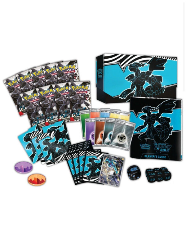 Trading Card Game TCG Scarlet and Violet - Black Bolt Elite Trainer Box ETB – Complete Trainer Kit with Accessories - Image 2