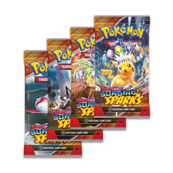 Trading Card Game TCG Surging Sparks - Booster Packs SET OF 4 – Authentic Japanese Cards