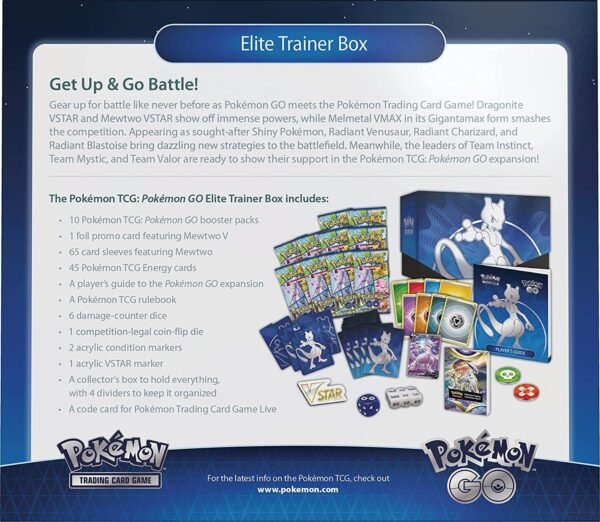 Trading Card Game TCG Sword and Shield - GO Elite Trainer Box – Complete Trainer Kit with Accessories - Image 3