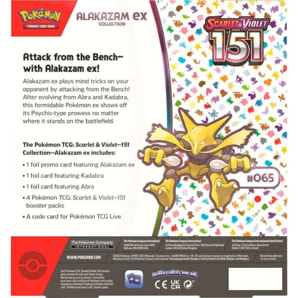Trading Card Game TCG Scarlet and Violet 151 - Alakazam ex Collection Box – Official TCG Product - Image 6