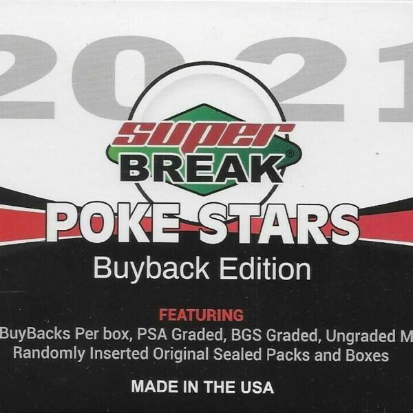 Trading Card Game 2021 Super Break Poke Stars Buyback Edition – Official TCG Product